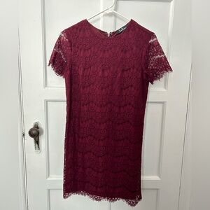Lulus Brand Lace Shift Mini Dress